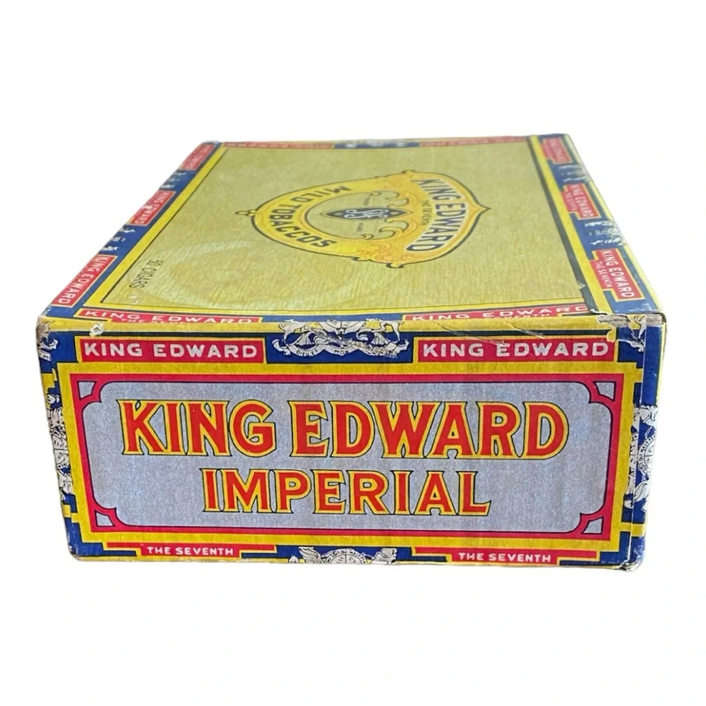 Vintage King Edward the Seventh Imperial Mild Tobaccos Cigar Box Collectible